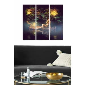 Canvastavla Scenic 3-pack Flerfärgad 20x50 cm - Inredning Endast idag