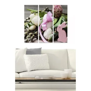 Populär Tavla Floral 3-pack Flerfärgad 20x50 cm - Inredning