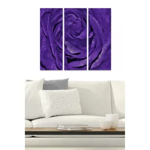 Tavla Floral 3-pack Flerfärgad 20x50 cm - Inredning Snabb leverans