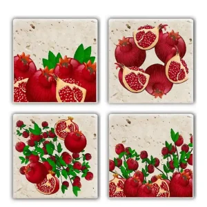 Begränsat antal Glasunderlägg 4-pack - Inredning & dekor