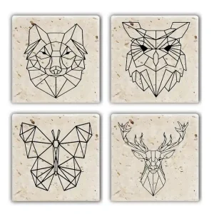 Begränsad tid Glasunderlägg 4-pack - Inredning & dekor