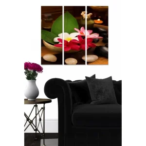 Begränsad tid Canvastavla Floral 3-pack Flerfärgad 20x50 cm - Inredning