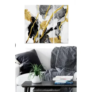 Canvastavla Abstract 3-pack Flerfärgad 20x50 cm - Inredning Populärt val