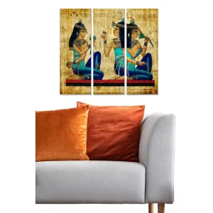 Canvastavla Oriental 3-pack Flerfärgad 20x50 cm - Inredning Begränsat antal