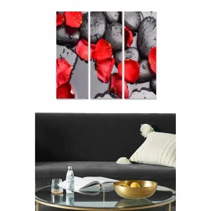 Tavla Floral 3-pack Flerfärgad 20x50 cm - Inredning Trygg betalning