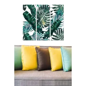 Tavla Floral 3-pack Flerfärgad 20x50 cm - Inredning Snabb leverans