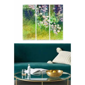 Tavla Floral 3-pack Flerfärgad 20x50 cm - Inredning Billigare
