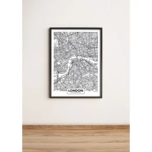 Kampanj Tavla City med Ram Flerfärgad 36x51 cm - Inredning