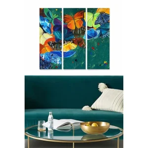 Canvastavla Scenic 3-pack Flerfärgad 20x50 cm - Inredning Säker betalning