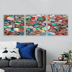 Dekorativ Canvastavla 3-Delar 30x30 cm Flerfärgad - Inredning Erbjudandepris