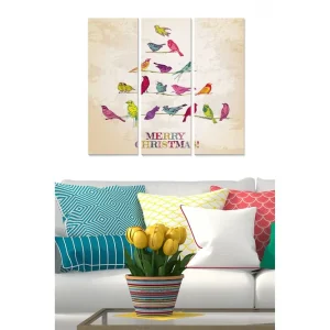 Canvastavla Christmas 3-pack Flerfärgad 20x50 cm - Inredning Expressleverans