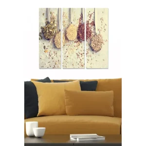 Endast denna vecka Canvastavla Kitchen 3-pack Flerfärgad 20x50 cm - Inredning