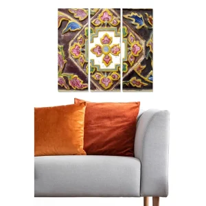 Canvastavla Oriental 3-pack Flerfärgad 20x50 cm - Inredning Fri frakt