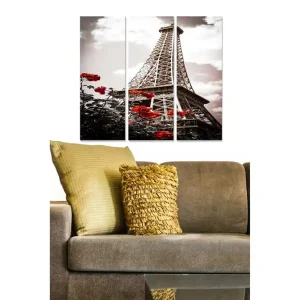 Kampanjpris Canvastavla City 3-pack Flerfärgad 20x50 cm - Inredning