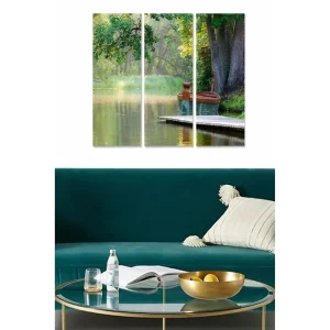 Rabatt Tavla Scenic 3-pack Flerfärgad 20x50 cm - Inredning
