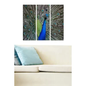 Canvastavla Animal 3-pack Flerfärgad 20x50 cm - Inredning Fynd