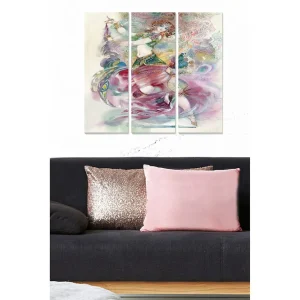 Canvastavla Abstract 3-pack Flerfärgad 20x50 cm - Inredning Beställ nu