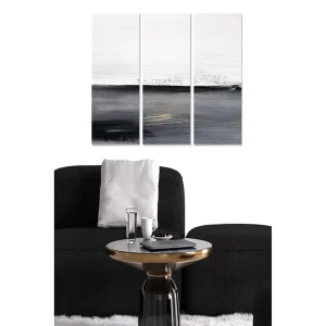 Billigare Canvastavla Abstract 3-pack Flerfärgad 20x50 cm - Inredning
