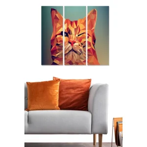 Tavla Animal 3-pack Flerfärgad 20x50 cm - Inredning Premium