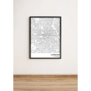 Tavla City med Ram Flerfärgad 36x51 cm - Inredning Fri frakt