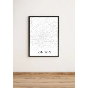 Tavla City med Ram Flerfärgad 36x51 cm - Inredning Nyhet