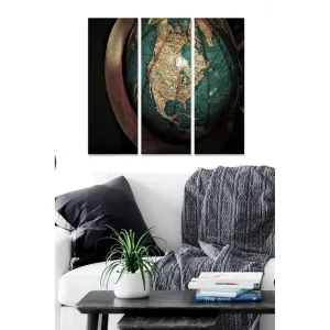 Beställ nu Canvastavla Map 3-pack Flerfärgad 20x50 cm - Inredning