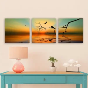 Dekorativ Canvastavla 3-Delar 30x30 cm Flerfärgad - Inredning Sänkt pris