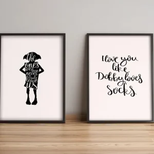 Rabatter Tavla Sayings med Ram 2-pack Flerfärgad 36x51 cm - Inredning