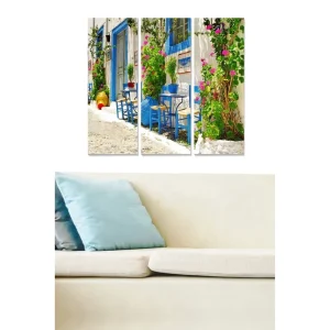 Snabb leverans Canvastavla Scenic 3-pack Flerfärgad 20x50 cm - Inredning