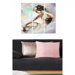 Canvastavla Abstract 3-pack Flerfärgad 20x50 cm - Inredning Expressleverans