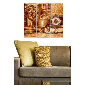 Rabatt Tavla Nostalgic 3-pack Flerfärgad 20x50 cm - Inredning