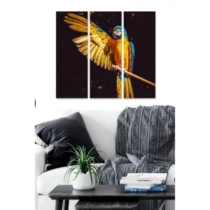 Tavla Animal 3-pack Flerfärgad 20x50 cm - Inredning Fynd