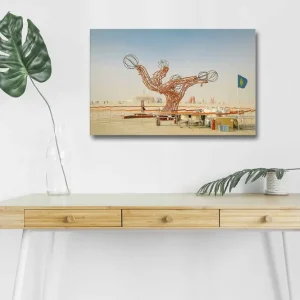 Dekorativ Canvastavla med LED 45x70 cm Flerfärgad - Inredning Snabb leverans