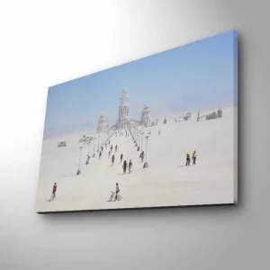Kampanj Dekorativ Canvastavla med LED 45x70 cm Flerfärgad - Inredning