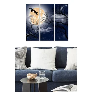 Canvastavla Scenic 3-pack Flerfärgad 20x50 cm - Inredning Begränsad tid