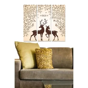 Canvastavla Animal 3-pack Flerfärgad 20x50 cm - Inredning Erbjudandepris