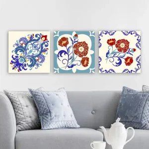 Endast denna vecka Dekorativ Canvastavla 3-Delar 30x30 cm Flerfärgad - Inredning