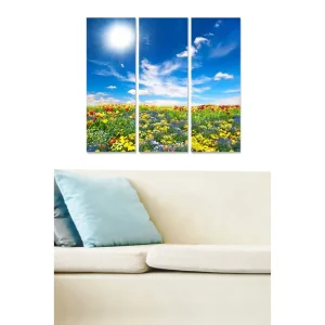 Begränsad tid Canvastavla Scenic 3-pack Flerfärgad 20x50 cm - Inredning