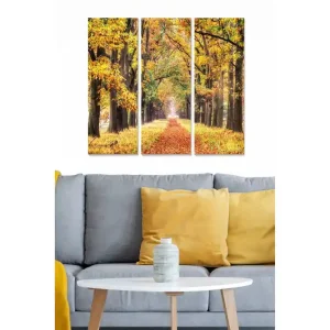 Premium Canvastavla Scenic 3-pack Flerfärgad 20x50 cm - Inredning