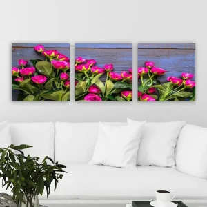 Dekorativ Canvastavla 3-Delar 30x30 cm Flerfärgad - Inredning Trygg betalning