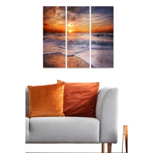 Säker betalning Canvastavla Scenic 3-pack Flerfärgad 20x50 cm - Inredning