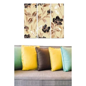 Tavla Floral 3-pack Flerfärgad 20x50 cm - Inredning Lägg i varukorgen