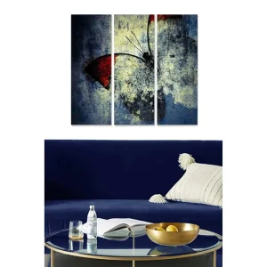 Canvastavla Abstract 3-pack Flerfärgad 20x50 cm - Inredning Populärt val