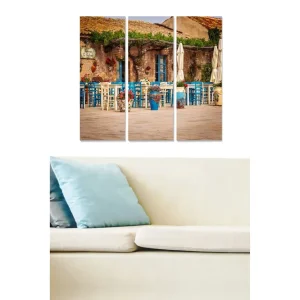 Tavla Building 3-pack Flerfärgad 20x50 cm - Inredning Billigare