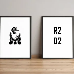 Tavla Sayings med Ram 2-pack Flerfärgad 36x51 cm - Inredning Begränsad tid
