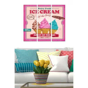Snabb frakt Tavla Advertisement 3-pack Flerfärgad 20x50 cm - Inredning