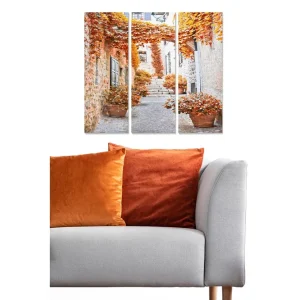 Canvastavla Abstract 3-pack Flerfärgad 20x50 cm - Inredning Nedsatt pris