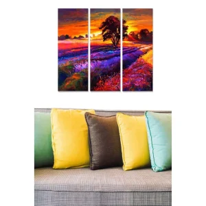 Outlet Tavla Scenic 3-pack Flerfärgad 20x50 cm - Inredning