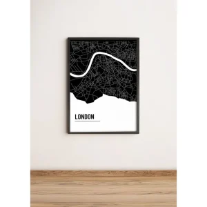 Nedsatt pris Tavla City med Ram Flerfärgad 36x51 cm - Inredning