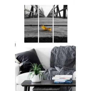 Canvastavla Floral 3-pack Flerfärgad 20x50 cm - Inredning Fynd